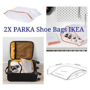 2X Parkla Shoe Storage Bags IKEA NWT